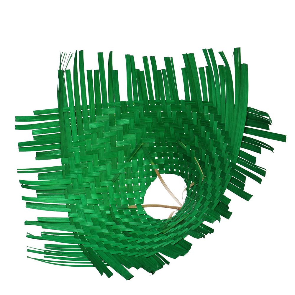 Strausshalter Bambus grün flechten D34cm