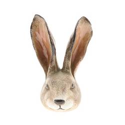 Osterhase Kopf braun D13cm H17.5cm