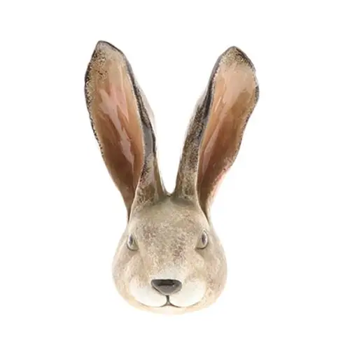 Osterhase Kopf braun D13cm H17.5cm