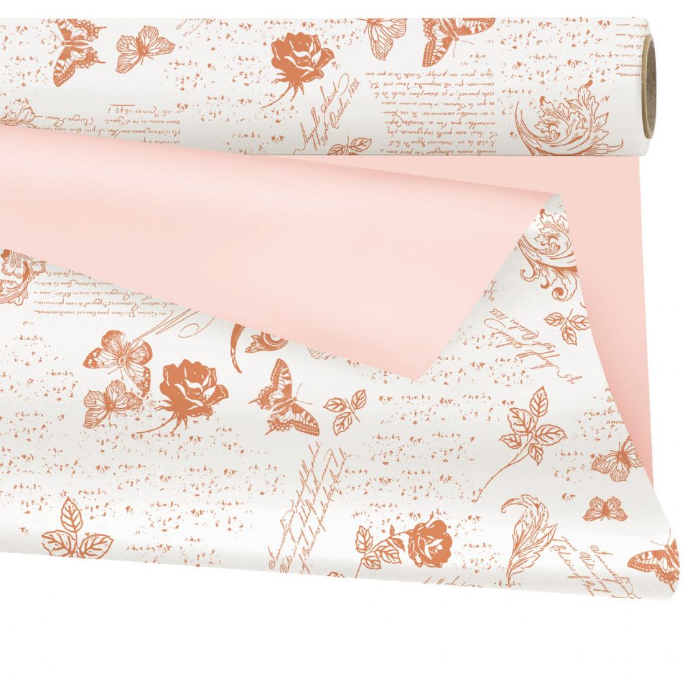 Folie Rolle 80cm Romance braun 40m