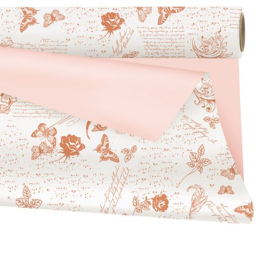 Folie Rolle 80cm Romance braun 40m