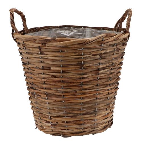 Korb Henkel Rotan braun D29cm