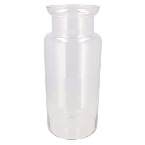 Glas Vase Milchkanne Mouthblown D55cm H24cm