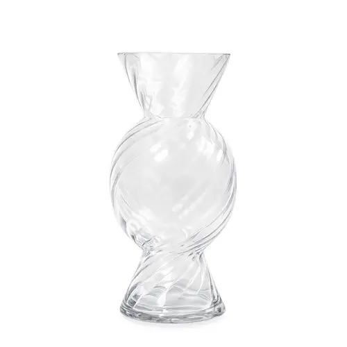 Glas Vase Candy D09/12cm H22cm