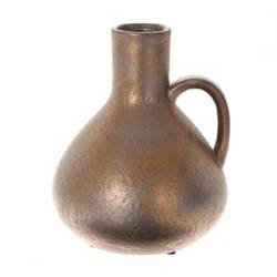 Keramik Vase Ra bronze D21cm H27cm