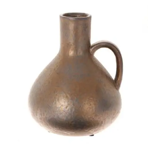 Keramik Vase Ra bronze D21cm H27cm