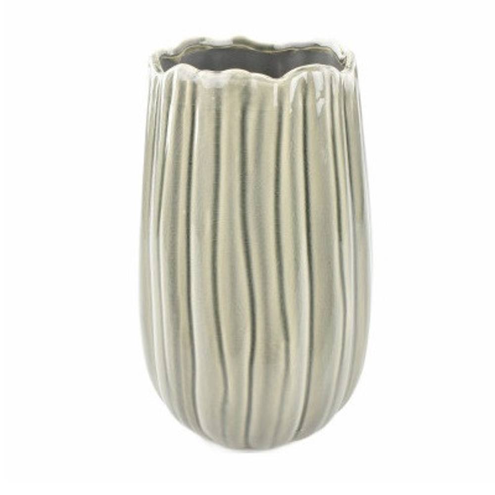 Keramik Vase Bulb grau D16cm H27.5cm