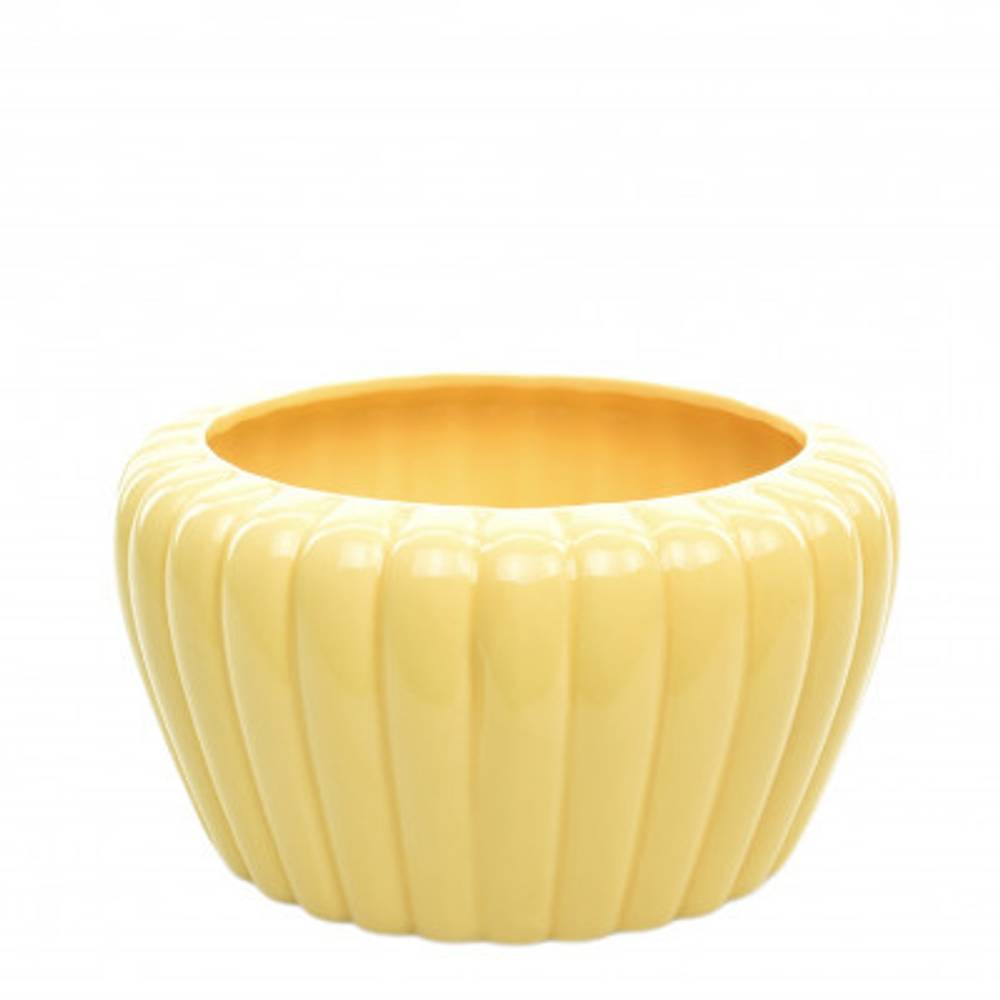 Keramik Schale Eva gelb D22cm H11.5cm