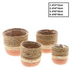 Korb Nora rosa 4/Set D18cm H18cm