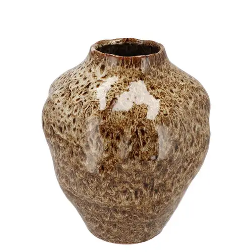 Keramik Vase Dana Bubble braun 25x25x30cm