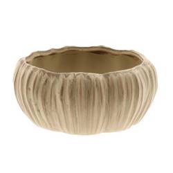 Keramik Schale Chalise hell braun D19.5cm H09cm