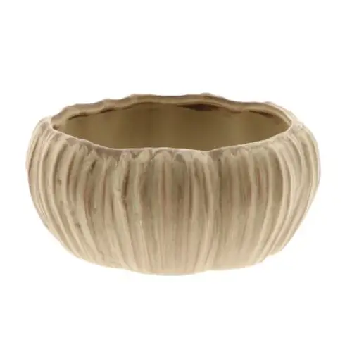 Keramik Schale Chalise hell braun D19.5cm H09cm