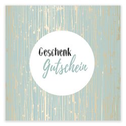 Geschenk Gutschein Minze 12x12cm x12