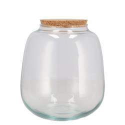 Glas Vase Terrarium Sphere +Kork 19x19x20cm