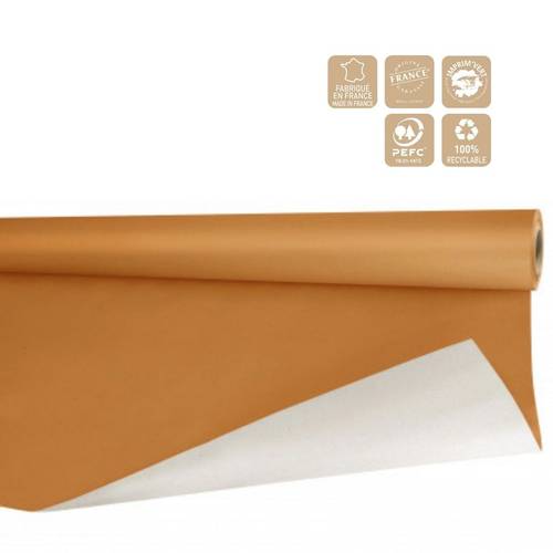 Papier Rolle 80cm Biet braun/weiss 40m 80g