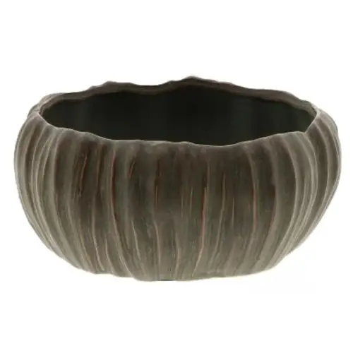 Keramik Schale Chalise dunkel grün D19.5cm H09cm