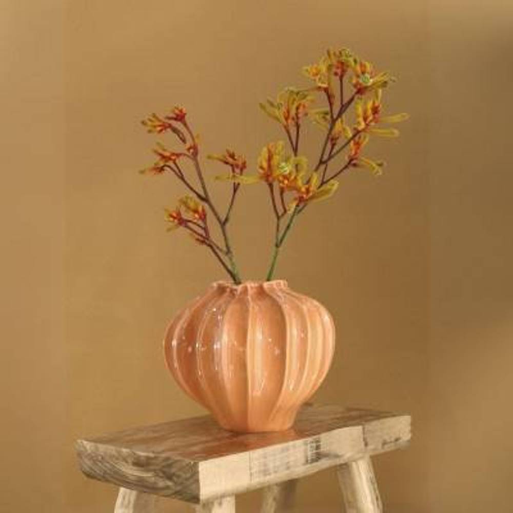 Keramik Vase Liva lachs D20cm H20cm