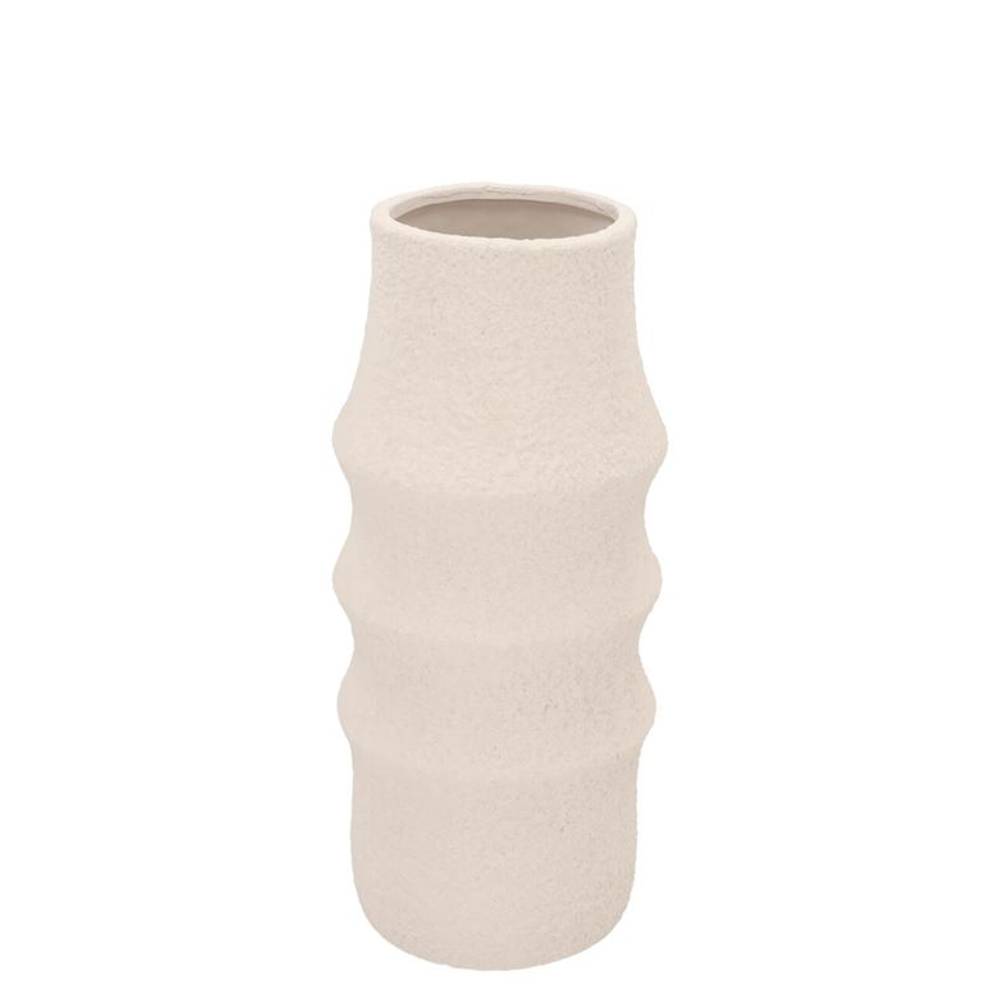 Keramik Vase Cascais weiss 15x15x30cm