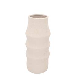 Keramik Vase Cascais weiss 15x15x30cm