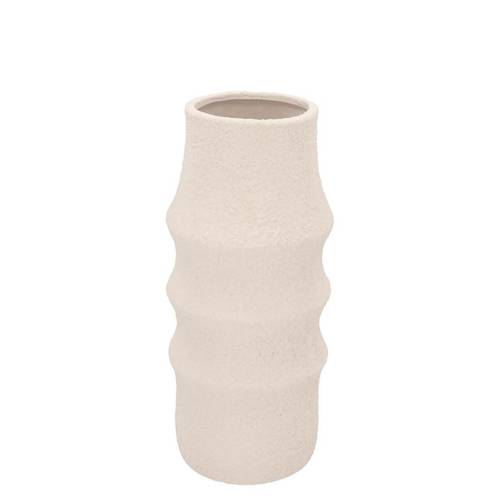 Keramik Vase Cascais weiss 15x15x30cm