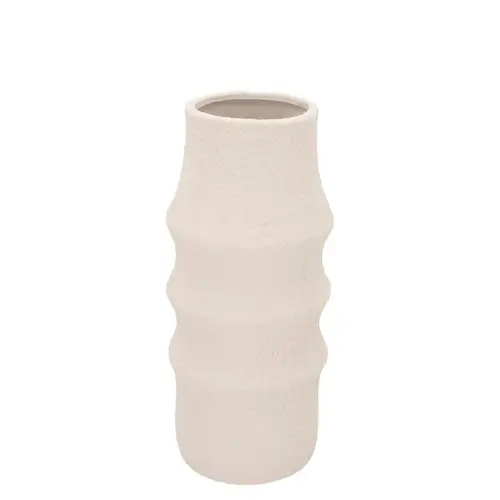 Keramik Vase Cascais weiss 15x15x30cm