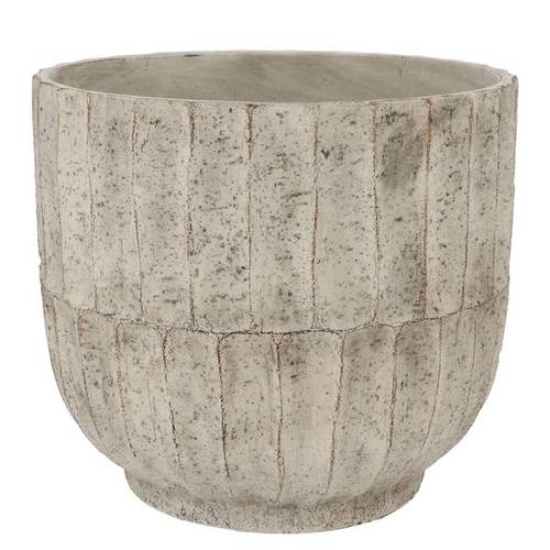 Keramik Übertopf Nola grau 30x30x27cm