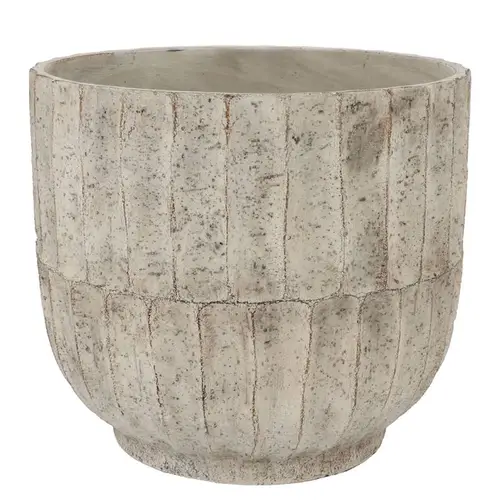 Keramik Übertopf Nola grau 30x30x27cm