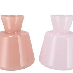 Glas Vase Beau rosa mix 30x30x32cm