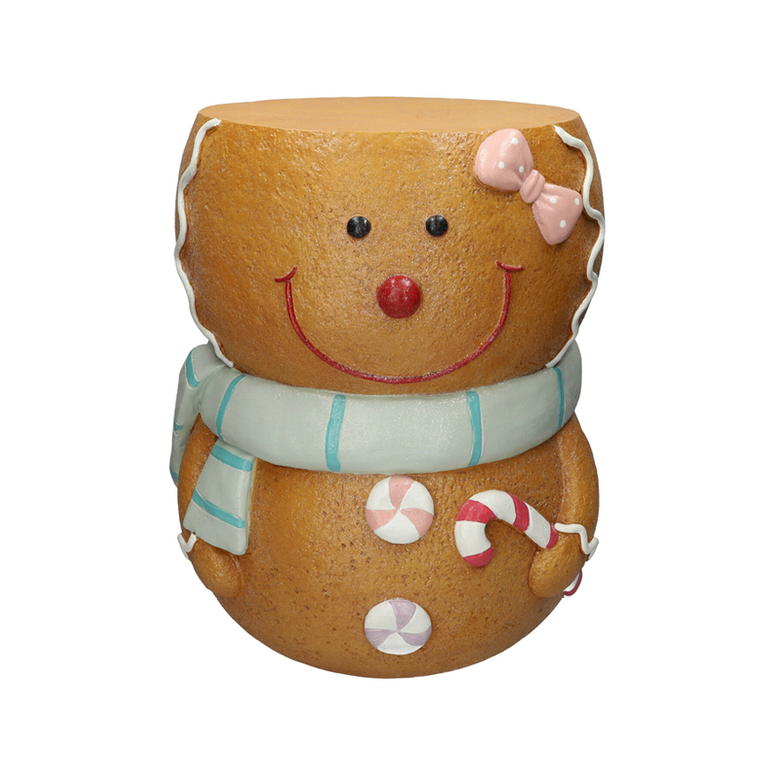 Beistelltisch Lebkuchen braun D38cm H45cm