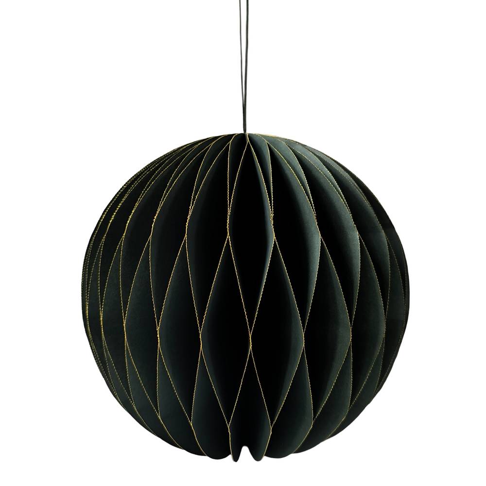 Faltbarer Hänger Kugel dunkel grün D24cm