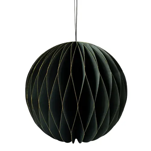 Faltbarer Hänger Kugel dunkel grün D24cm