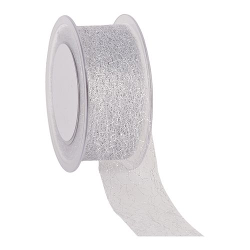Band C-Shiny web silber 38mm 25m