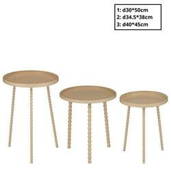 Beistelltisch Salvo S/3 creme D40cm H45cm