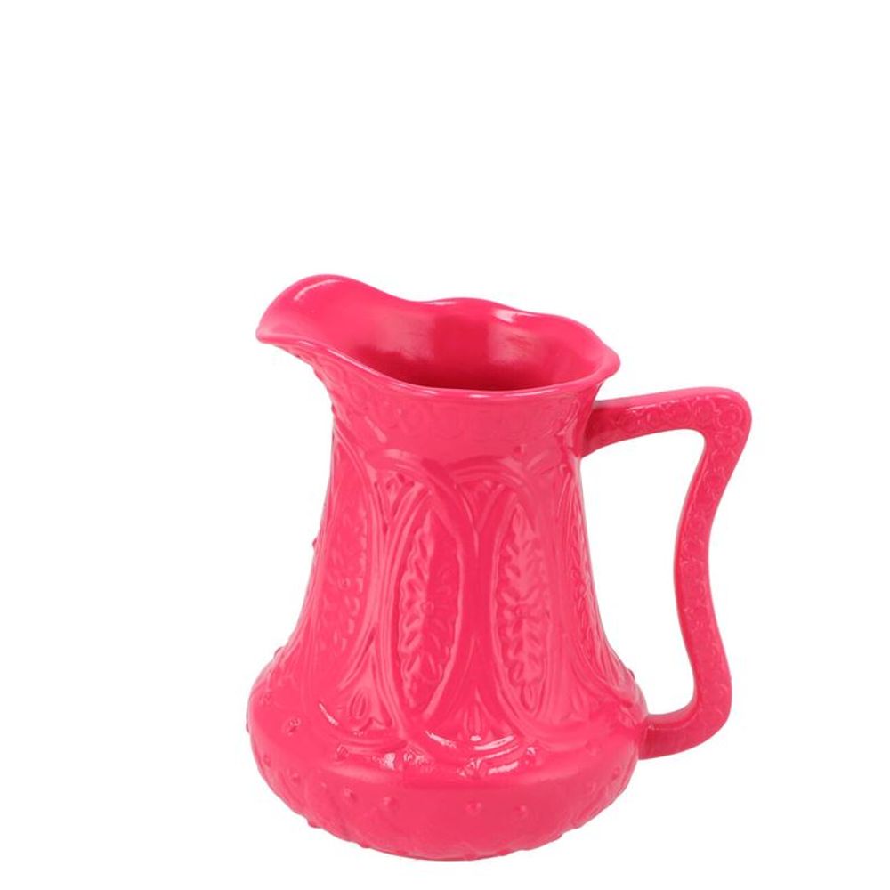 Keramik Kanne fuchsia 14x11x15cm