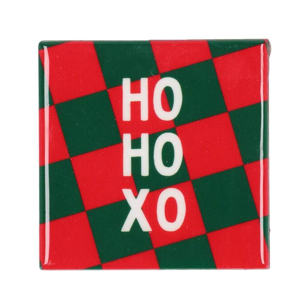 Fliese Ho Ho Xo rot/grün 10x10x1cm