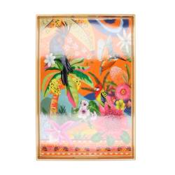 Melamine Tablett Rechteck gold 46x31x4cm