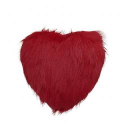 Hänger Herz Fluffy rot D23cm