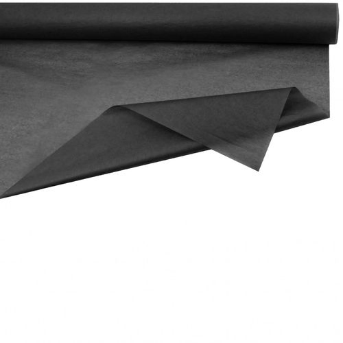 Dekostoff Rolle 75cm Seide schwarz 50m 28gr