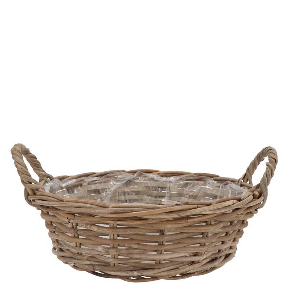 Korb Henkel Rattan Kuboo D25cm H13cm