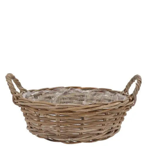 Korb Henkel Rattan Kuboo D25cm H13cm