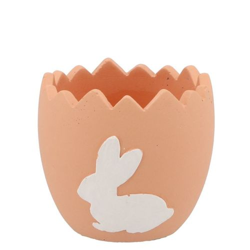 Übertopf Kaninchen orange 11x11x10,5cm