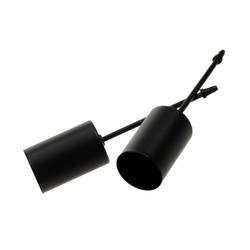 Kerzenhälter schwarz D02.5cm H06cm x4 