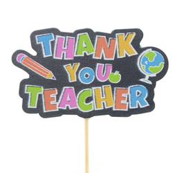 Thank you Teacher auf Stab D06cm L50cm