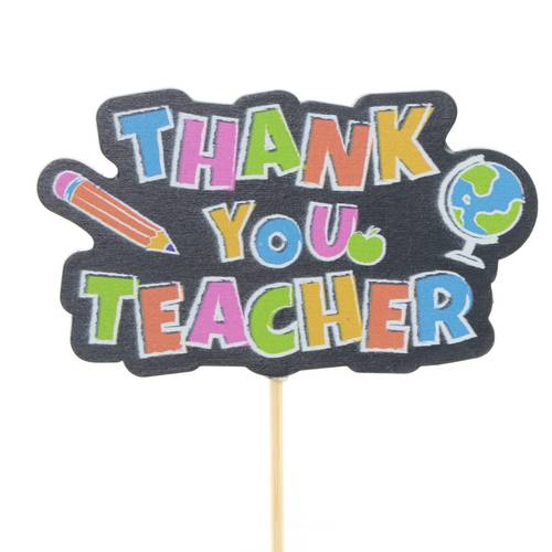 Thank you Teacher auf Stab D06cm L50cm