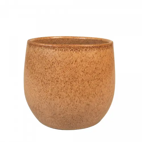 Keramik Übertopf Hailey braun D23cm H20cm 