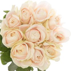 Rose hell rosa/creme Chiffon gefüllt 50cm