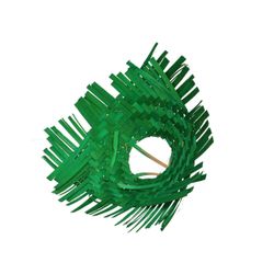 Strausshalter Bambus grün flechten D25cm