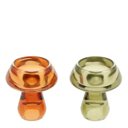 Teelichthalter Pilz mix D06cm H07.5cm