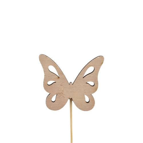 Schmetterling Holz auf Stab D06.5cm L50cm
