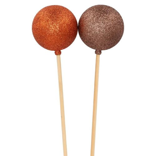 pick shine ball glitter copper/bronze 6x50cm ass p/1